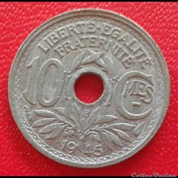 10 centimes 1945 B