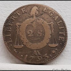 1793 AA - 2 sols aux balances