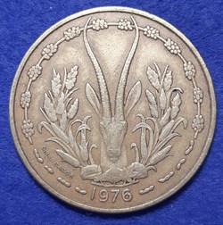 États Afrique de l'Ouest - 25 francs 1976