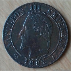 1862 BB - 1 centime - grand BB