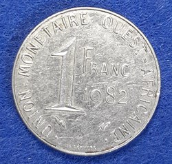 États Afrique de l'Ouest - 1 franc 1982