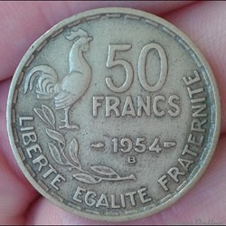 1954 B - 50 francs