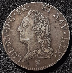1772 I - Ecu à la vieille tête - Louis XV