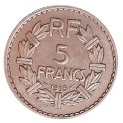 1935 - 5 francs
