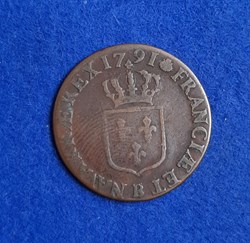 1791 - Demi sol à l'écu