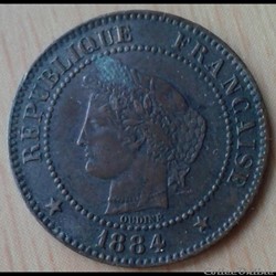 1884 A - 2 centimes