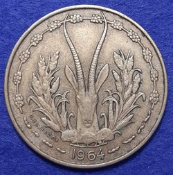 États Afrique de l'Ouest - 10 francs 1959