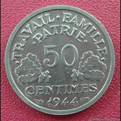 1944 B - 50 centimes