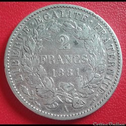 1881 A - 2 francs