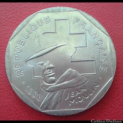1993 - 2 francs - Jean Moulin