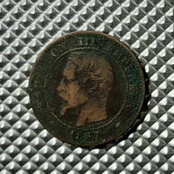 1857 A - 2 centimes