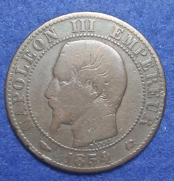 1854 K - 5 centimes