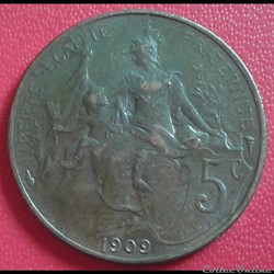 1909 - 5 centimes