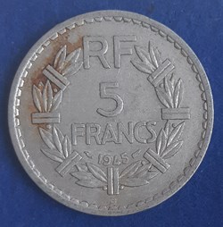 1945 B - 5 francs