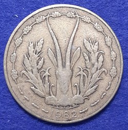 États Afrique de l'Ouest - 5 francs 1982