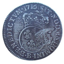 1716 - Demi écu vertugadin (rf)