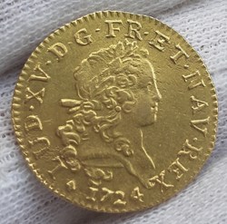 1724 - Louis d'or dit mirliton aux palmes longues