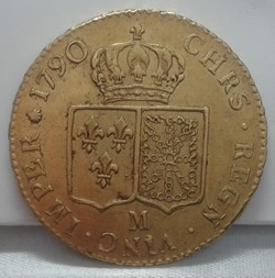 1790 M- Louis XVI - Double Louis d'or