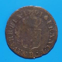 1791 B - Liard à l'écu