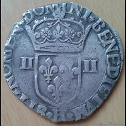 1602 H - 1/4 écu - Henri IV
