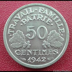 1942 - 50 centimes