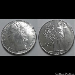 Italie - 100 lires 1989