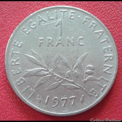1977 - 1 franc