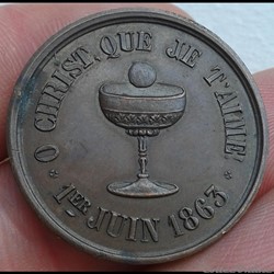 MEDIALLE RELIGIEUSE 1863