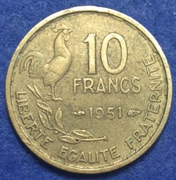 1951 - 10 francs