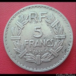 1935 - 5 francs