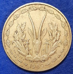 États Afrique de l'Ouest - 10 francs 1969