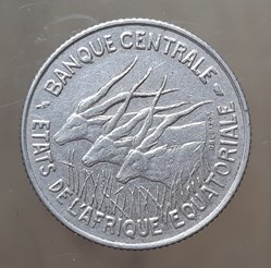 Etats de l’Afrique équatoriale – 100 francs 1968