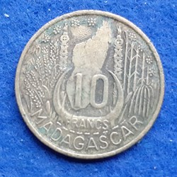 Madagascar - 10 francs 1953