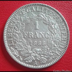1888 A - 1 franc