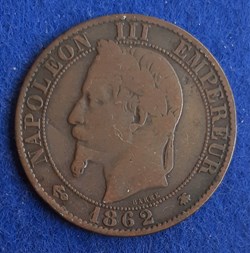 1862 A - 5 centimes