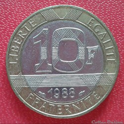 10 francs génie 1988