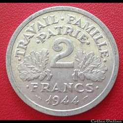 1944 - 2 francs