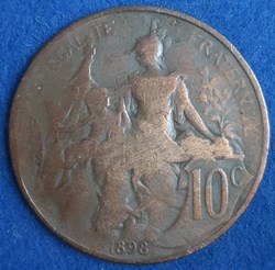 1898 - 10 centimes