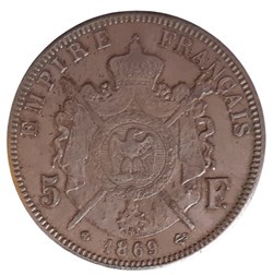 1869 BB - 5 francs - FAUX