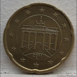 Allemagne - 2011 - D - 20 cents