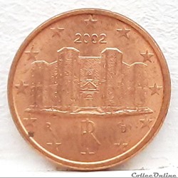 Italie - 2002 - 1 cent