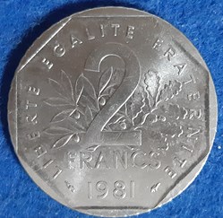 1981 - 2 francs