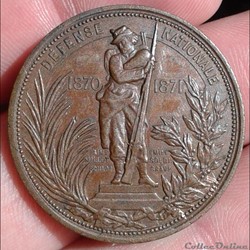 MEDAILLE - Défense nationale 1870