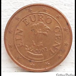 Autriche - 2002 - 1 cent