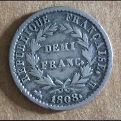 1808 - Napoléon - 1/2 Franc