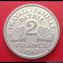 1943 - 2 francs