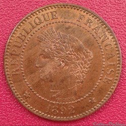 1892 A - 2 centimes