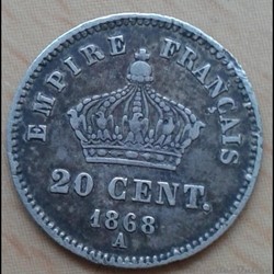 1868 A - 20 centimes