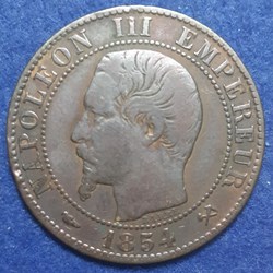 1854 B - 5 centimes