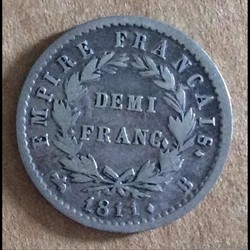 1811 - Napoléon - 1/2 Franc